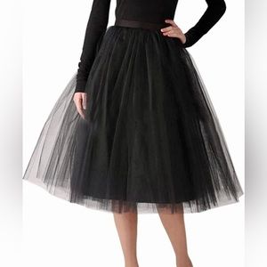 WDPL for Nordstrom Black A Line Figure Flattering Knee Length Tutu, NWWT…